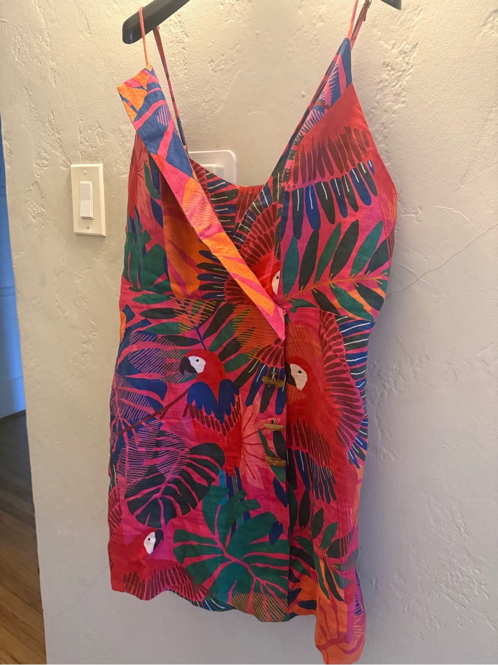FARM Rio Macaw Side Buttons Mini Dress - Picture 3 of 6
